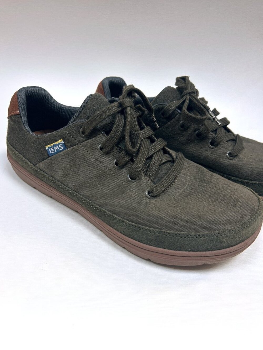 LEMS Chillum Unisex Green Minimalist Casual Earthy Zero Drop Sole Mens 8.5 W10